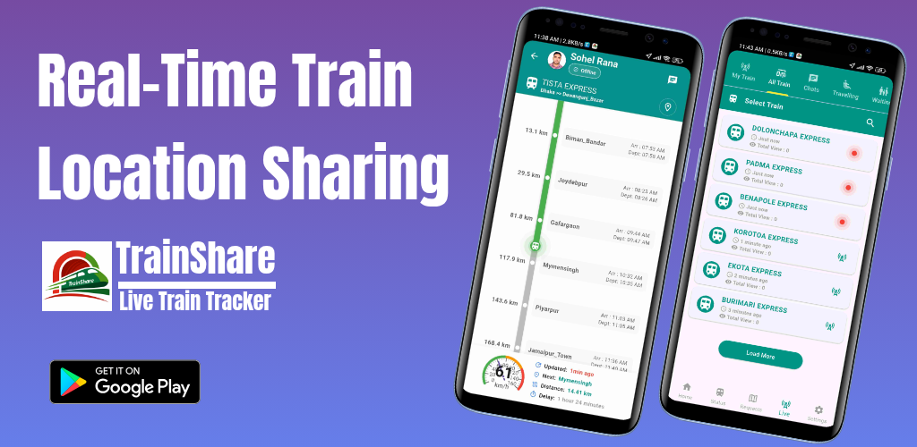 trainshare live location